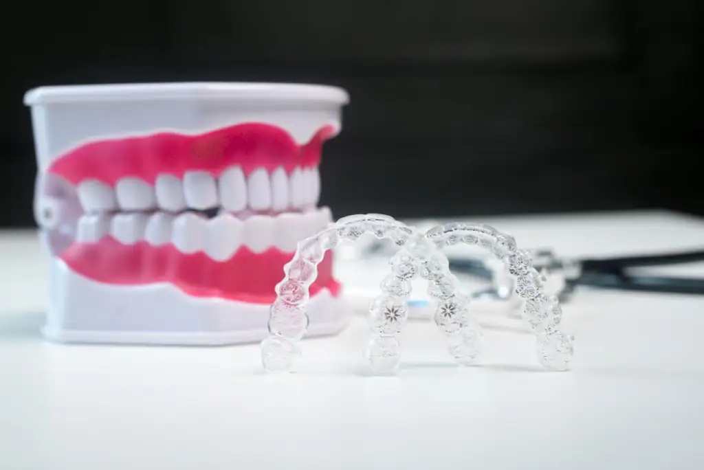 Invisalign aligners and dental tools for orthodontics